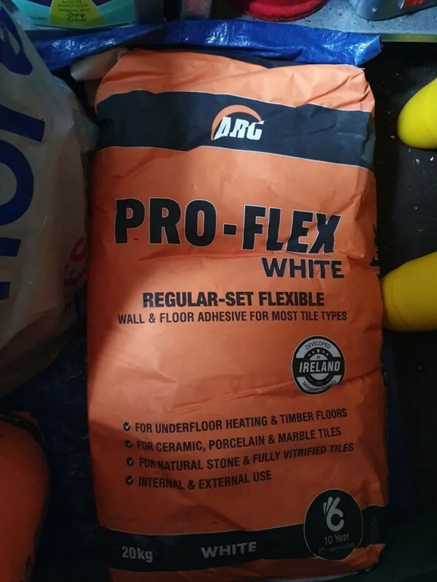 Pro-Flex Wall/ Floor Tile Adhesive 2 X 20KG Bags - Image 1
