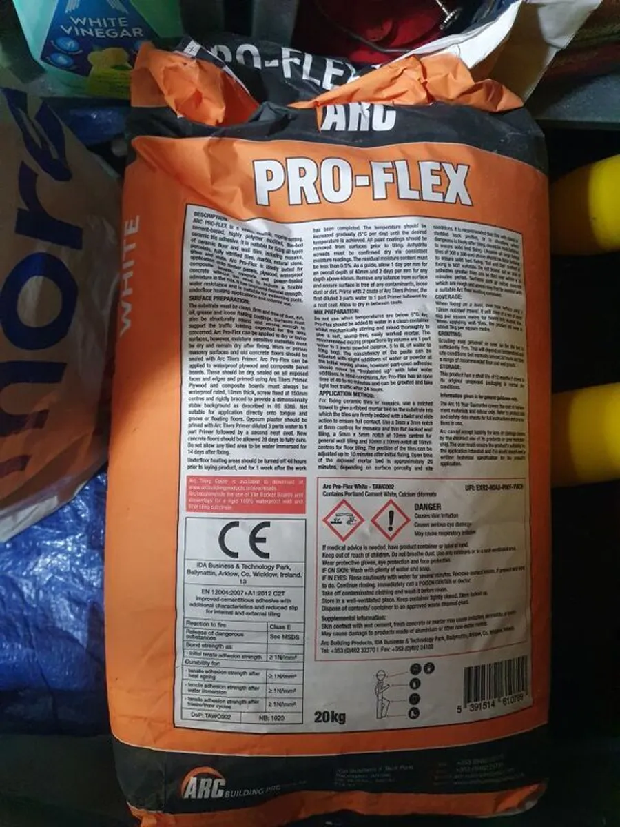 Pro-Flex Wall/ Floor Tile Adhesive 2 X 20KG Bags - Image 2
