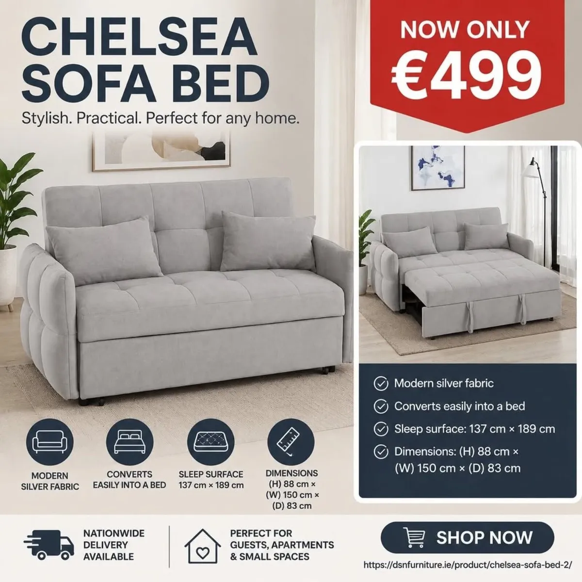 SOFA BEDS @ Dsn Furniture - Image 1