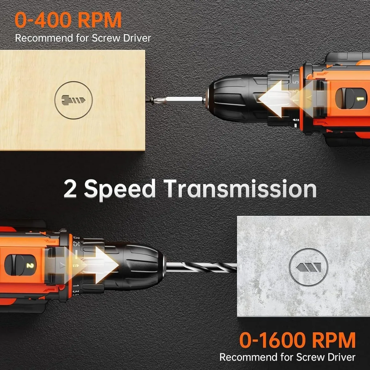 20V Cordless Drill Set – Electric DIY Tool Kit - Image 4