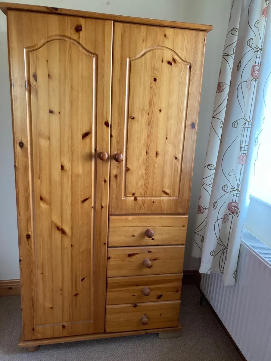 Wardrobe , Monks Chair , Headboard ( Single) - Image 1