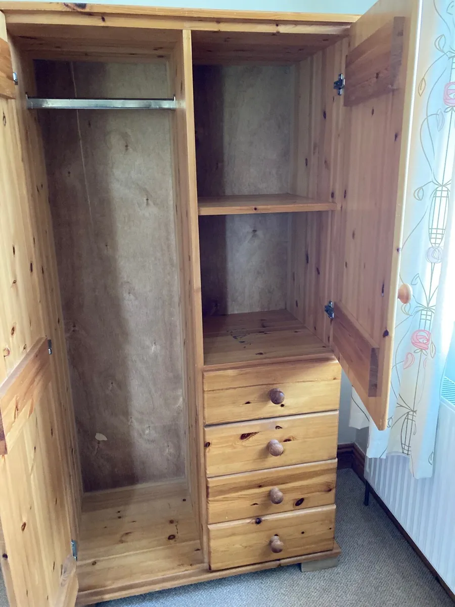 Wardrobe , Monks Chair , Headboard ( Single) - Image 2