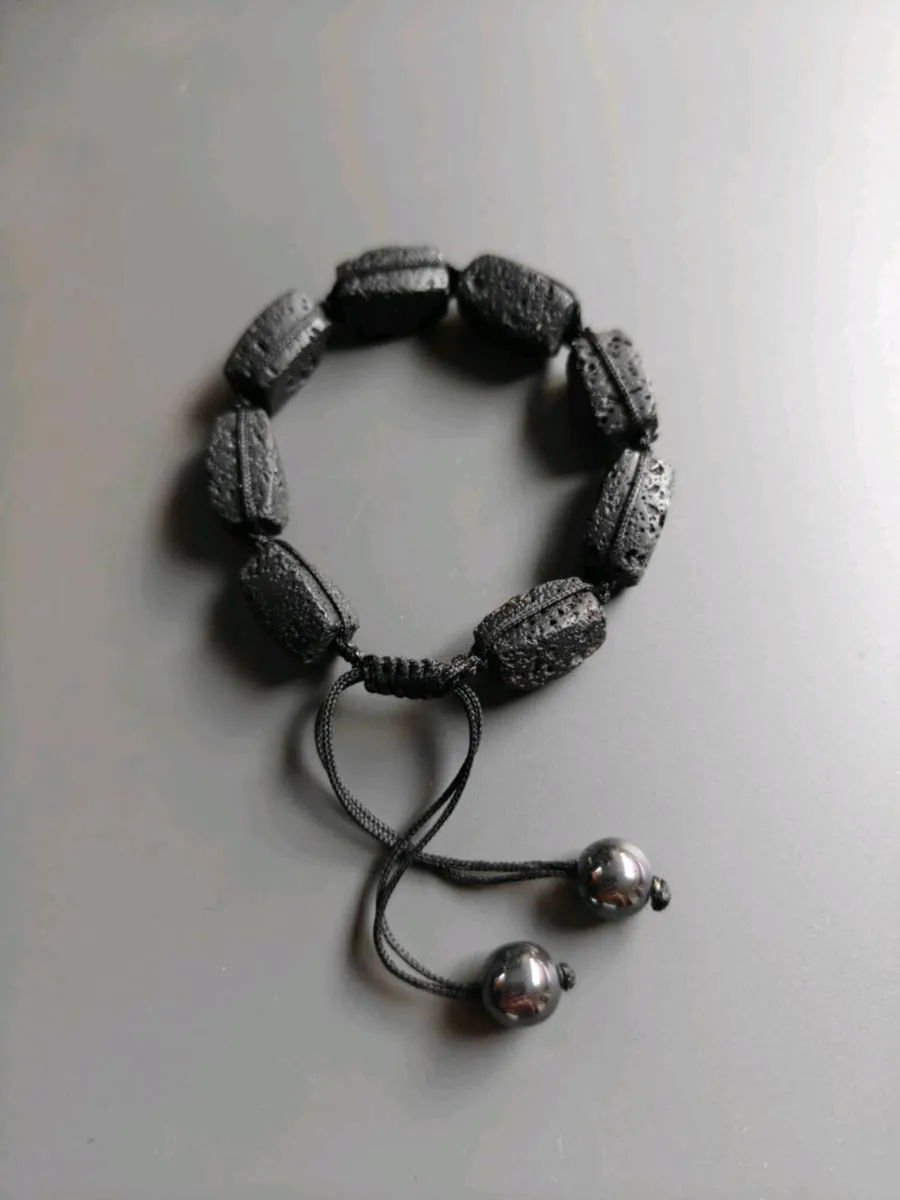 Natural Volcanic Lava Rock Bracelet - Image 2