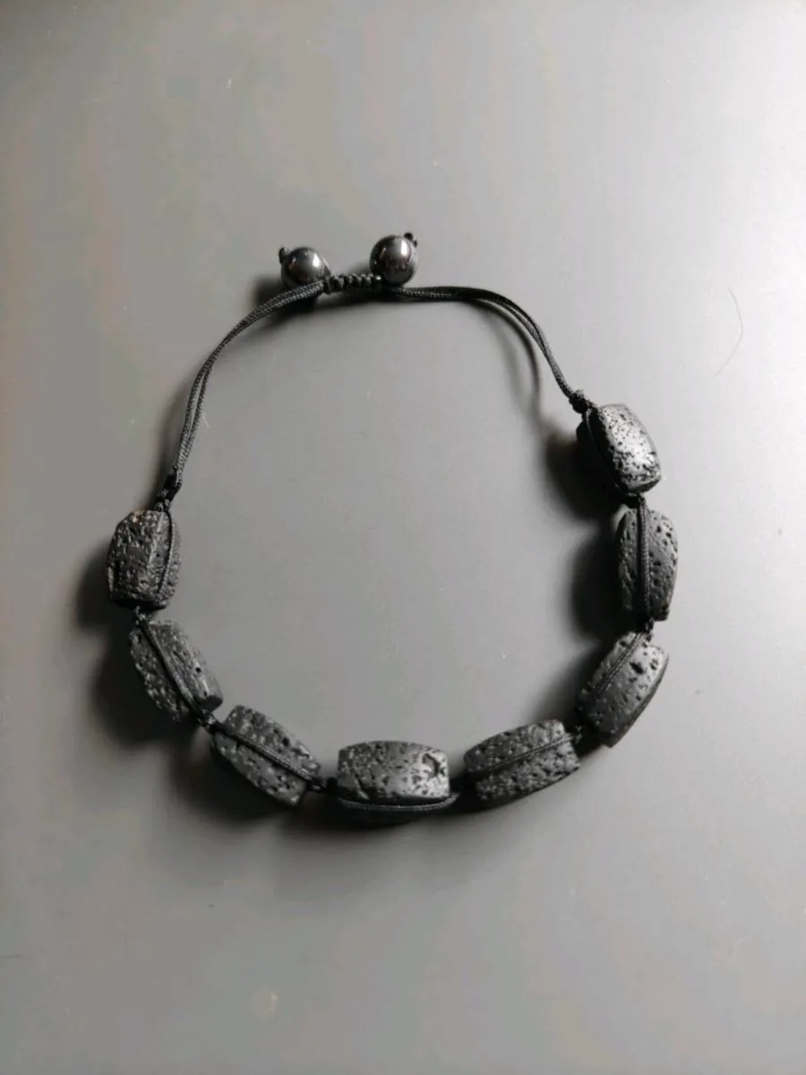 Natural Volcanic Lava Rock Bracelet - Image 3