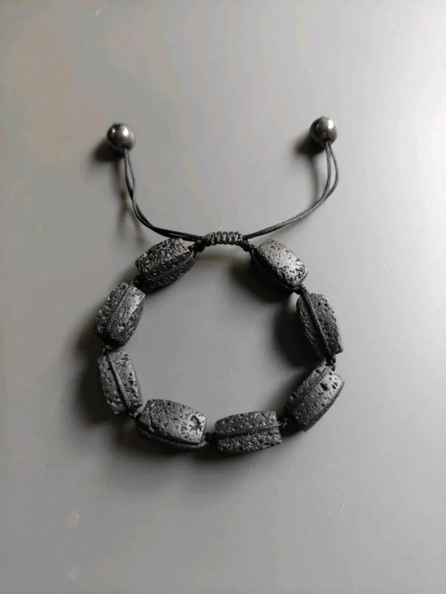 Natural Volcanic Lava Rock Bracelet - Image 4