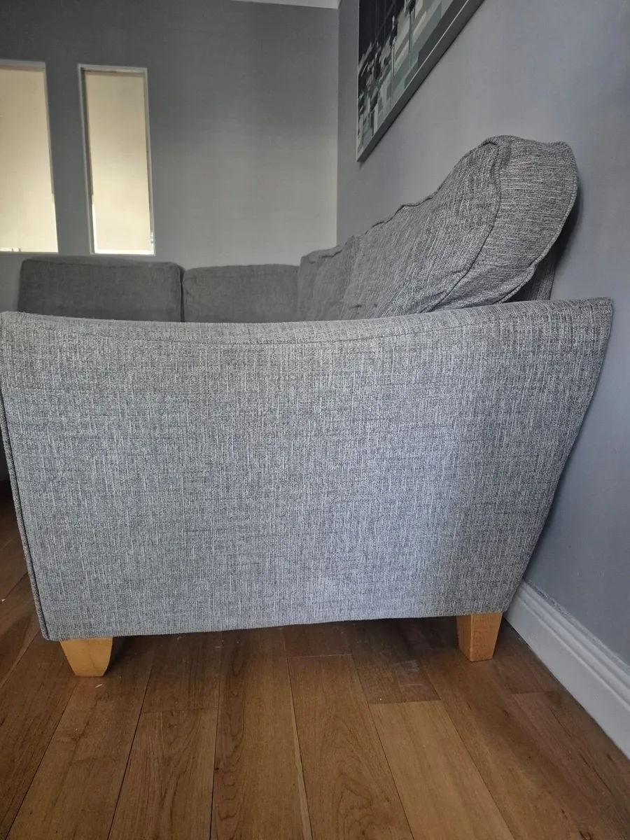 Left hand corner sofa and foot stool - Image 4