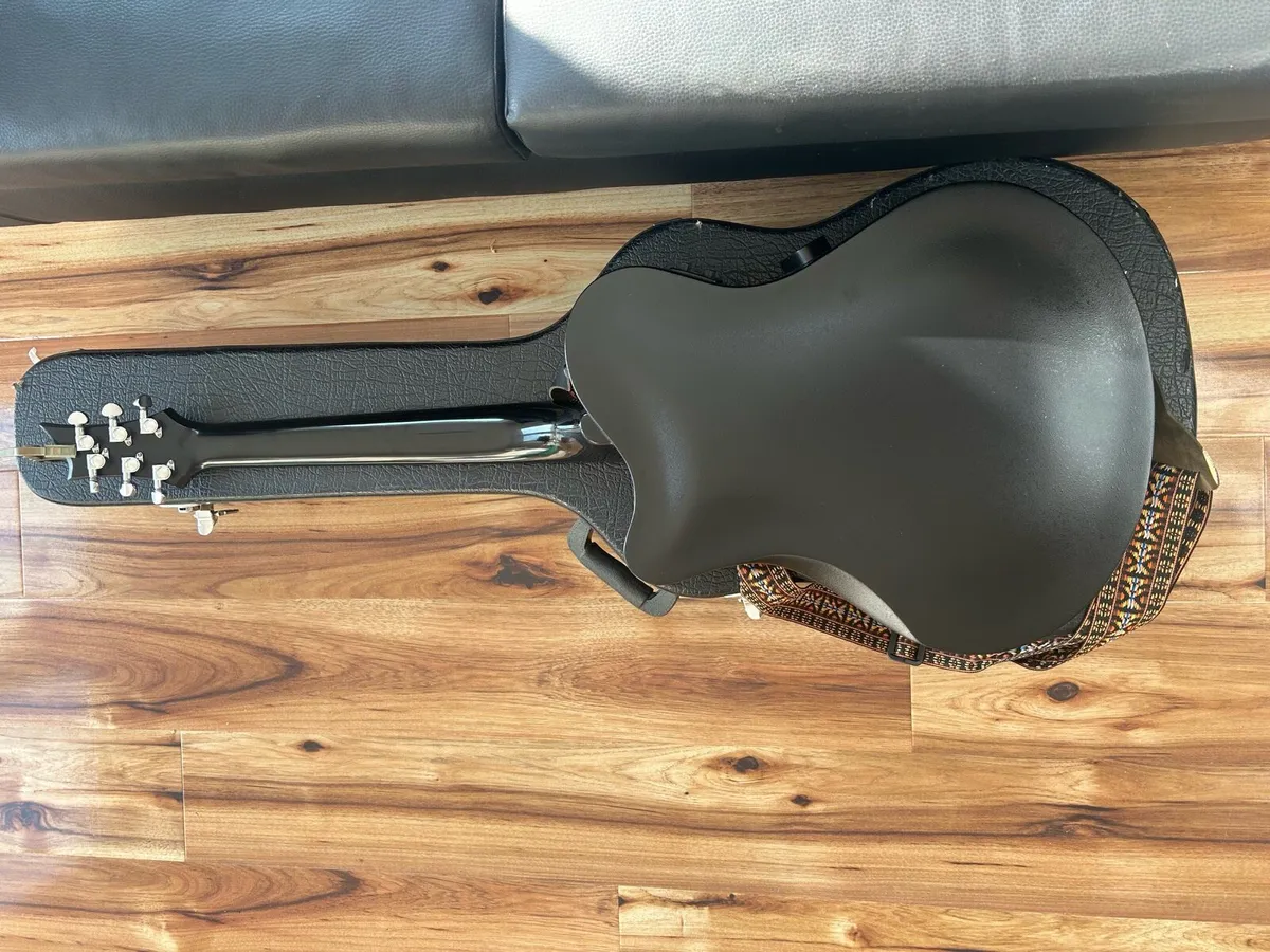 Emerald carbon fibre semi-acoustic guitar - Image 3