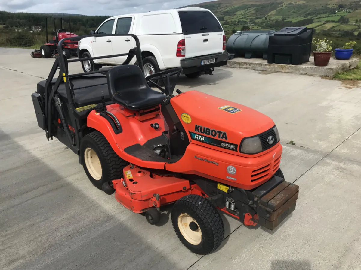 Kubota G18 diesel lawnmower ride on - Image 1