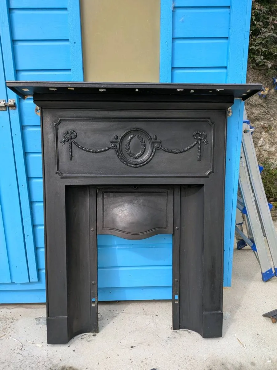 Original Victorian Cast Iron Fireplace - Image 3