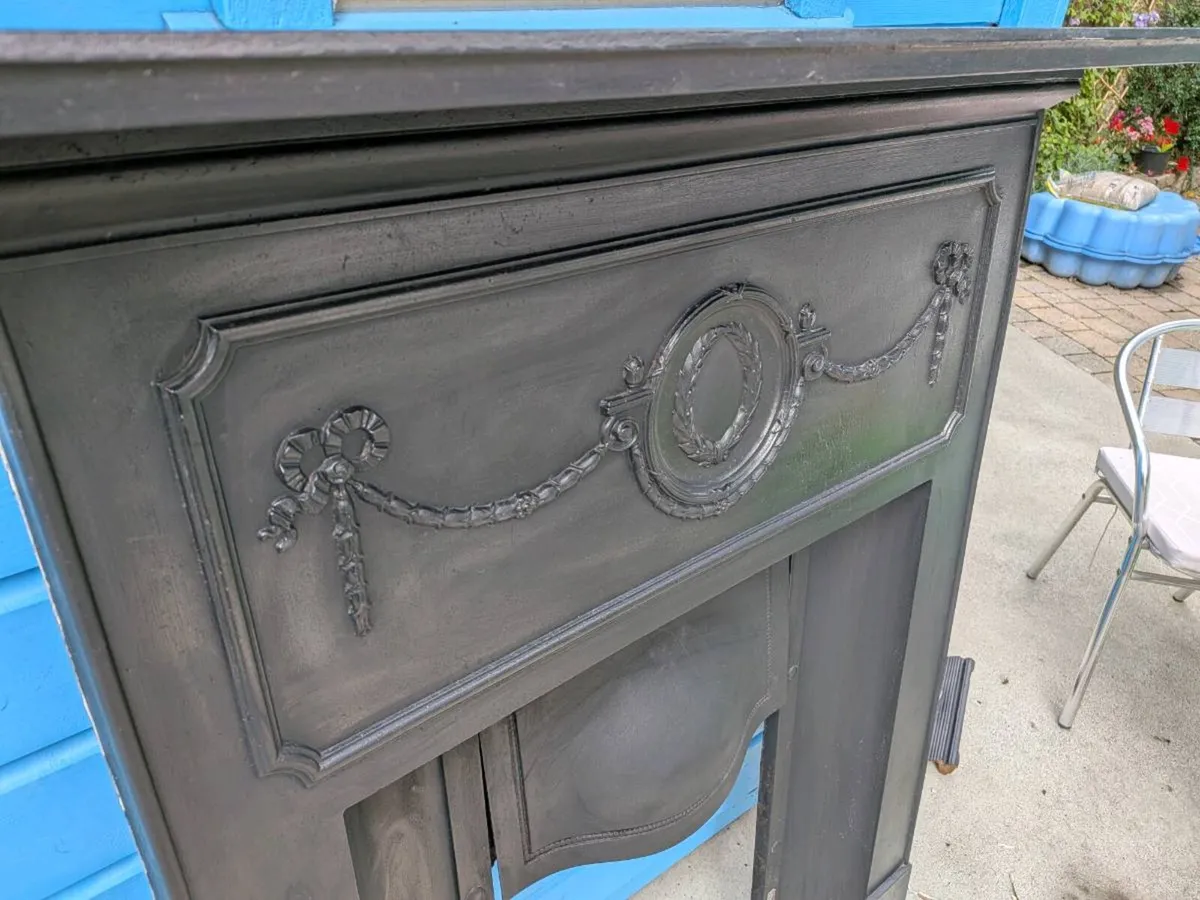 Original Victorian Cast Iron Fireplace - Image 4