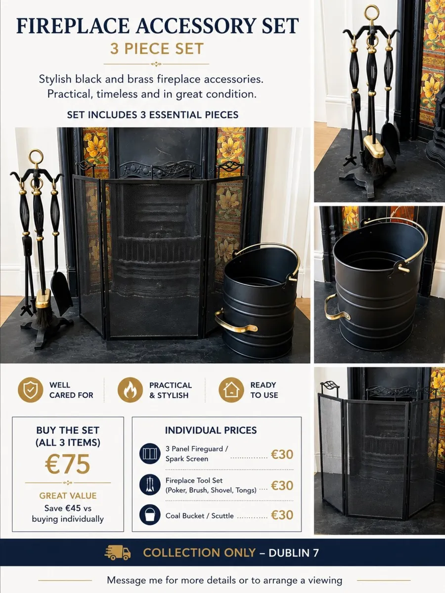 Fireplace accessory set