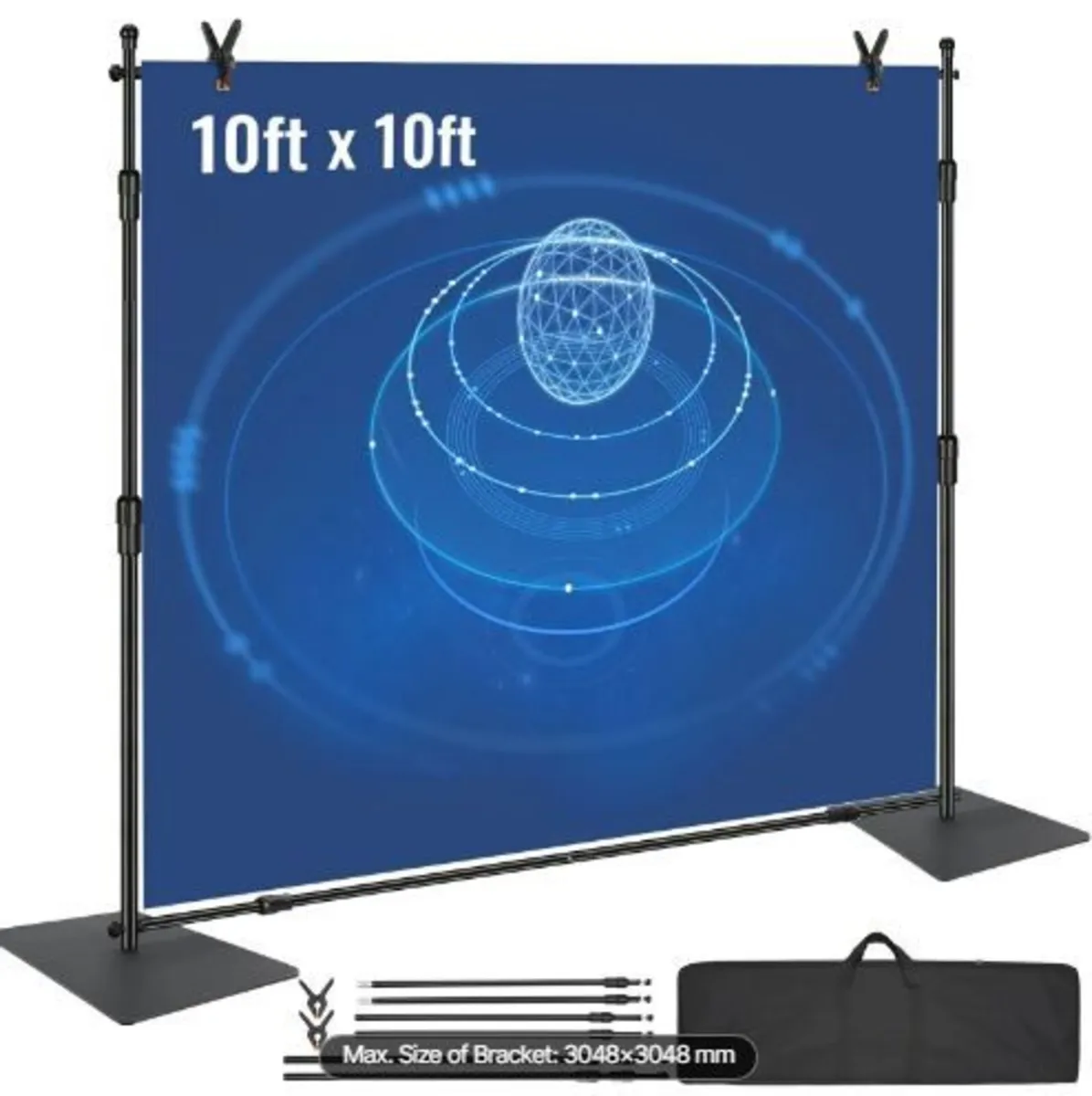 304.8 x 304.8 cm Pipe and Drape Kit - Image 2