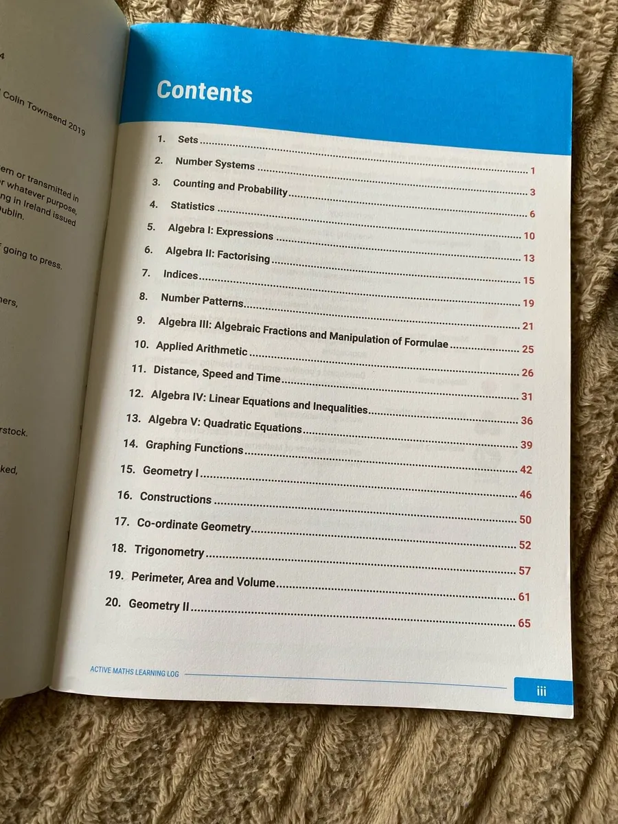 Junior Cycle Mathematics Active Maths 2 Higher L - Image 2
