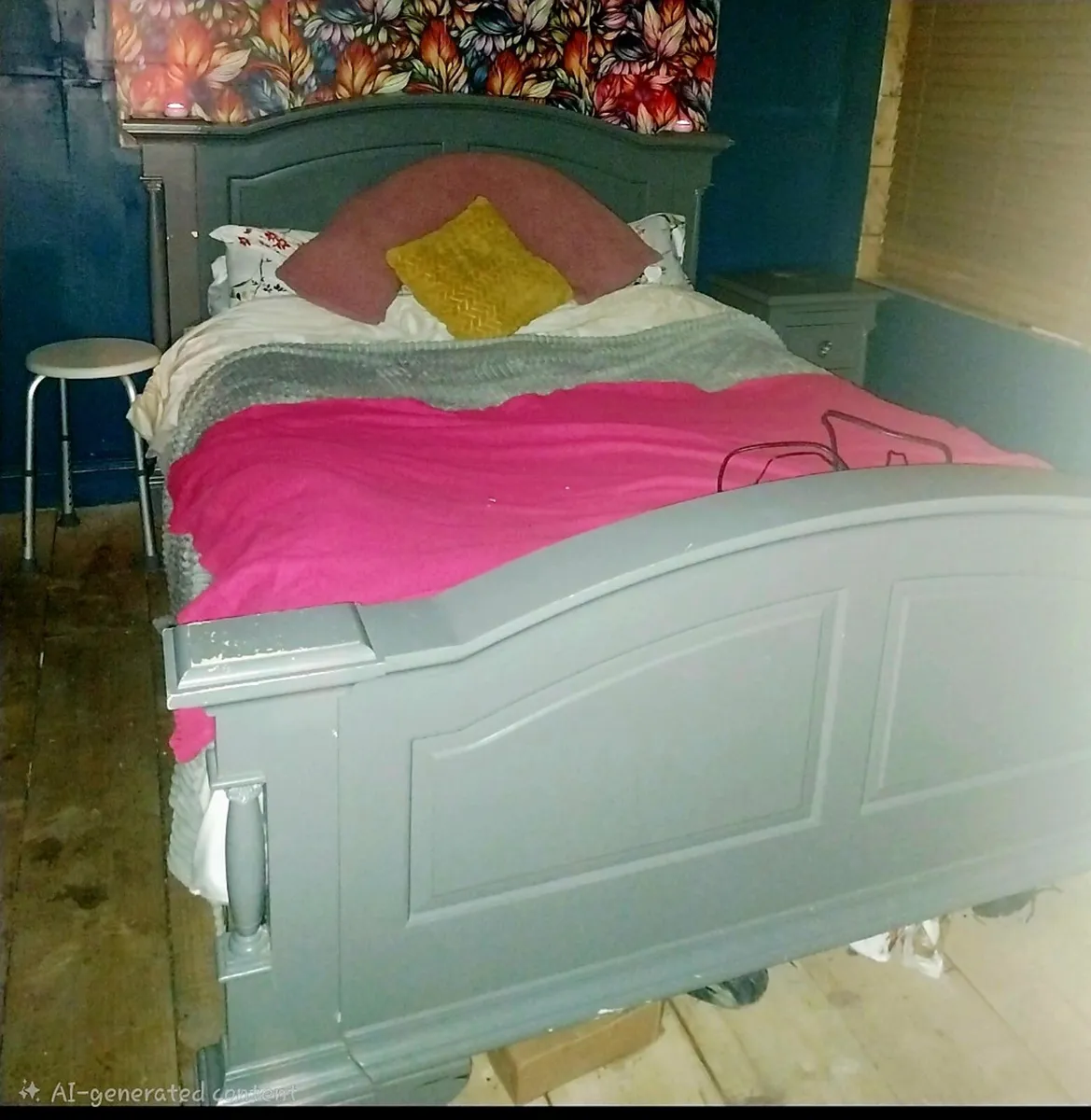 Kingsize wooden bed frame - Image 2