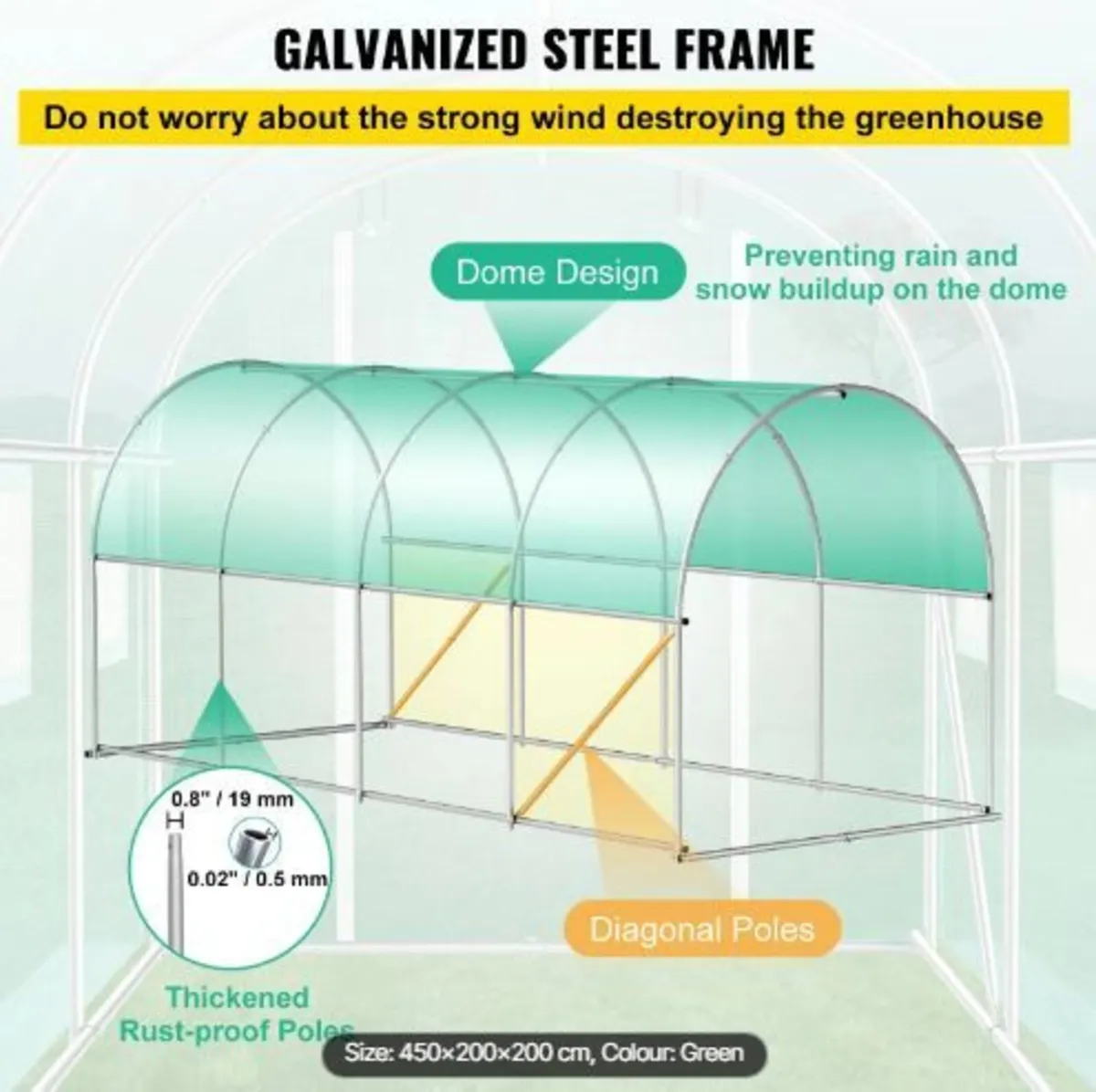 Walk-in Tunnel Greenhouse - Image 4