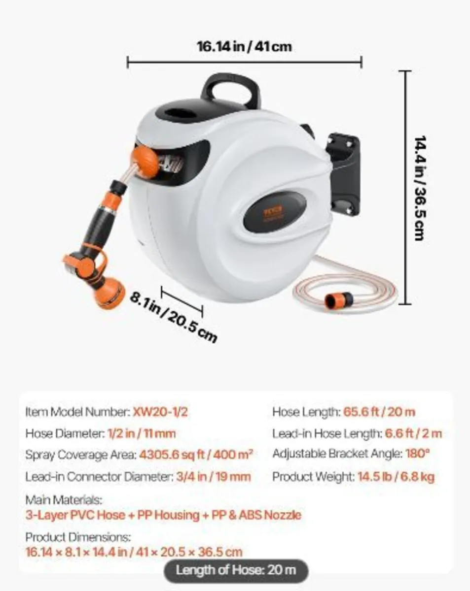 Retractable Hose Reel Water - Image 2