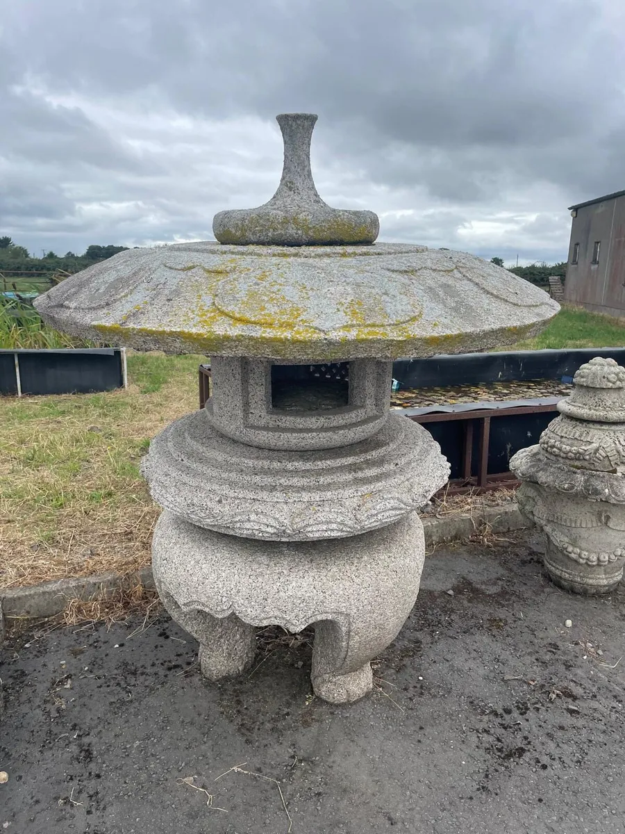 Hand-cut Granite Lantern