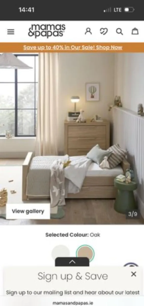 Mamas & Papas Cot Bed – converts to 3 ways - Image 2