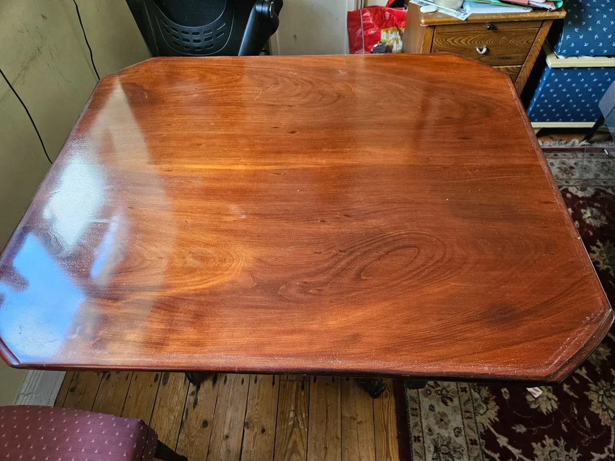 Solid Mahogany Accent Table - Image 1