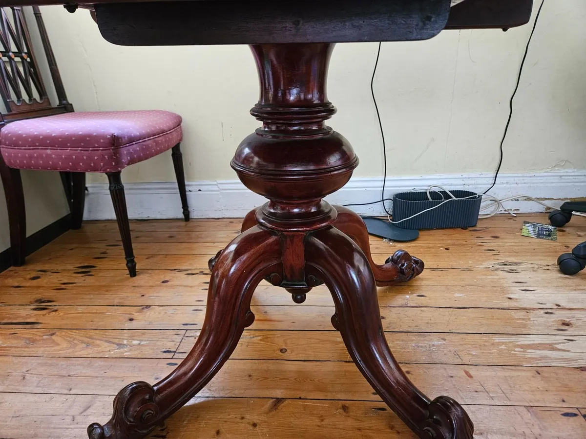 Solid Mahogany Accent Table - Image 2