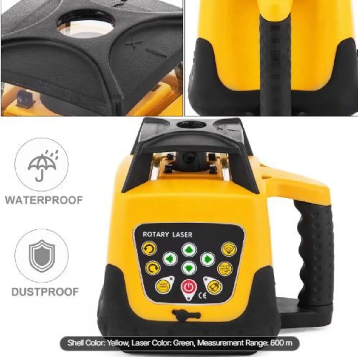 Rotary Laser Level Green Beam 500m - Image 3