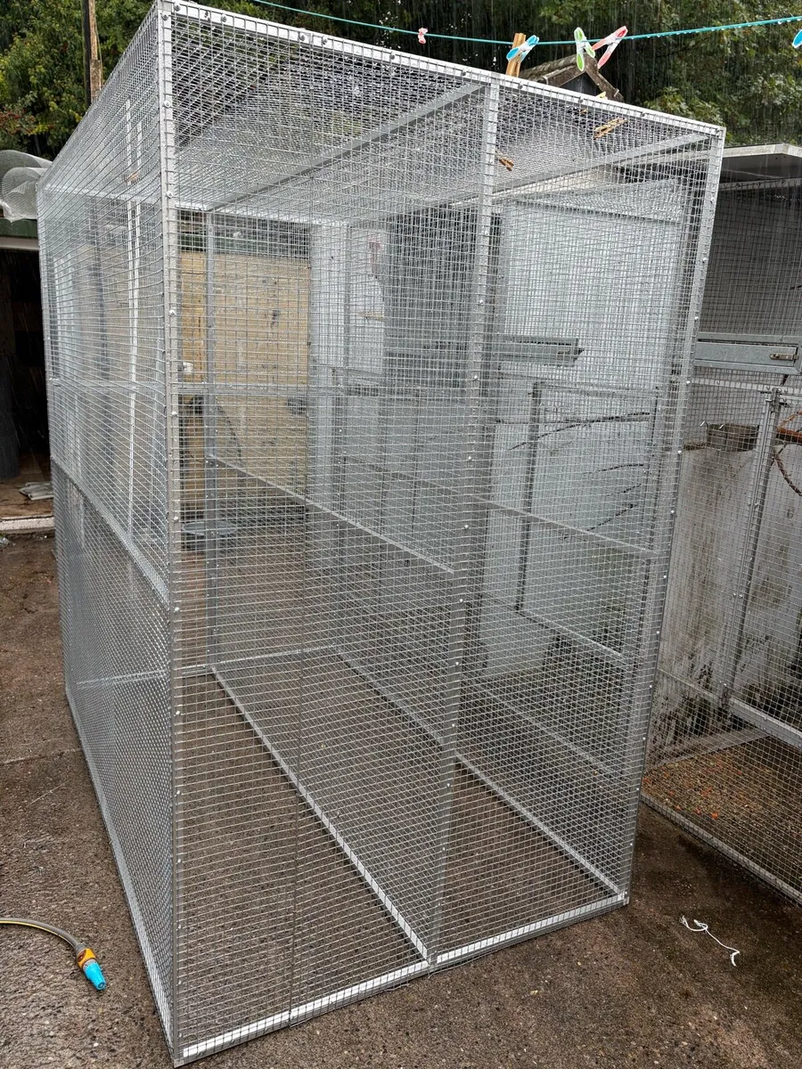 Brand new Double sided aluminium aviary - Image 4