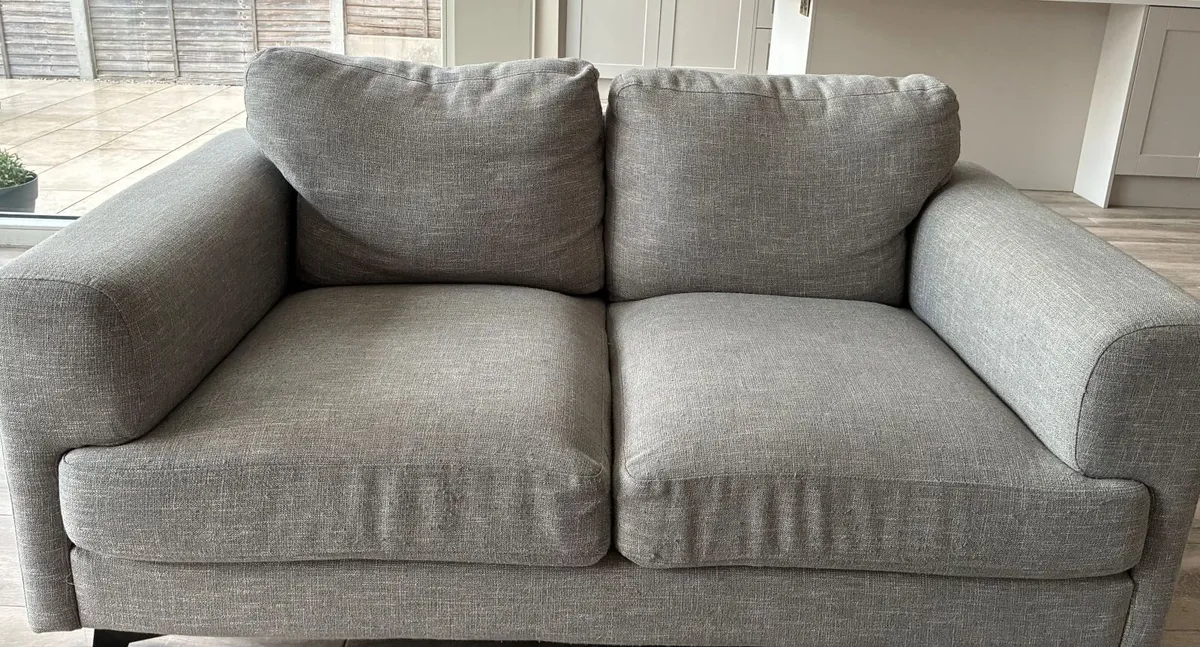 Light Grey Two Seater Couch - Image 1
