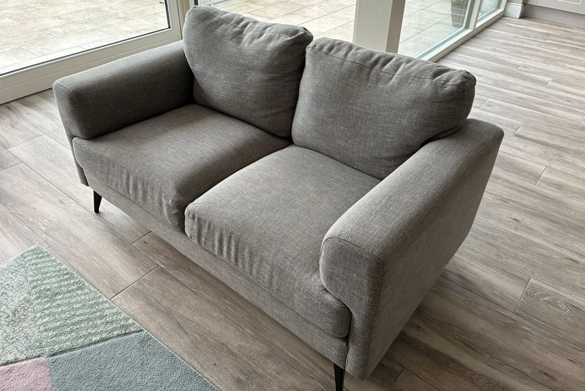 Light Grey Two Seater Couch - Image 3
