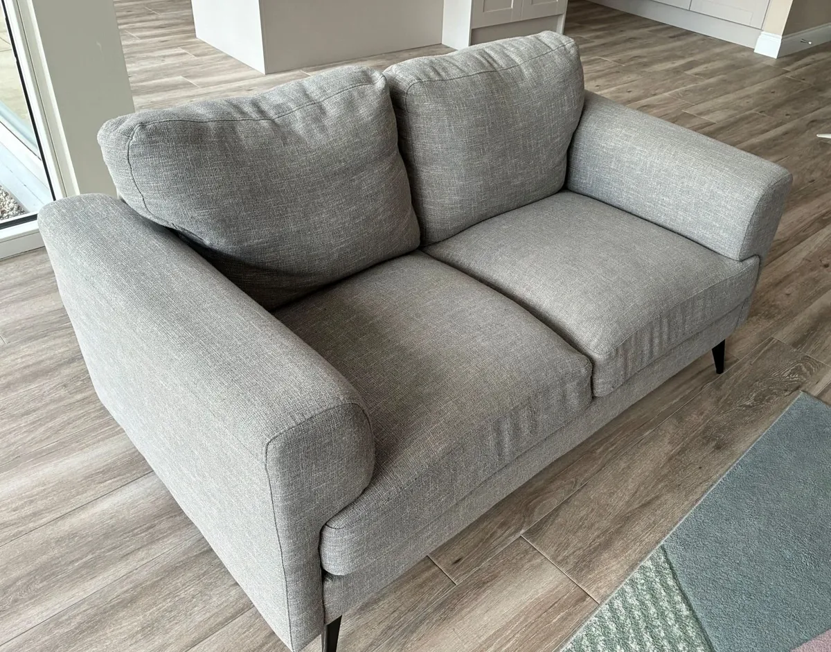 Light Grey Two Seater Couch - Image 2