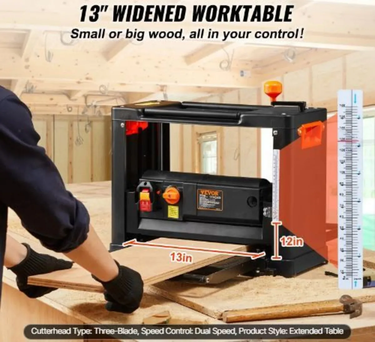 Thickness Planer, Two Speed, 33 cm - Image 2