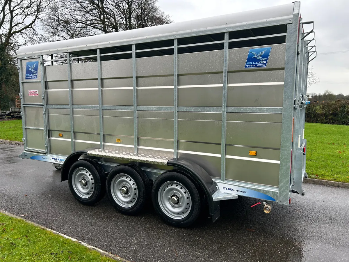 FALCON 14x6 TRI AXLE CATTLE TRAILER - Image 2