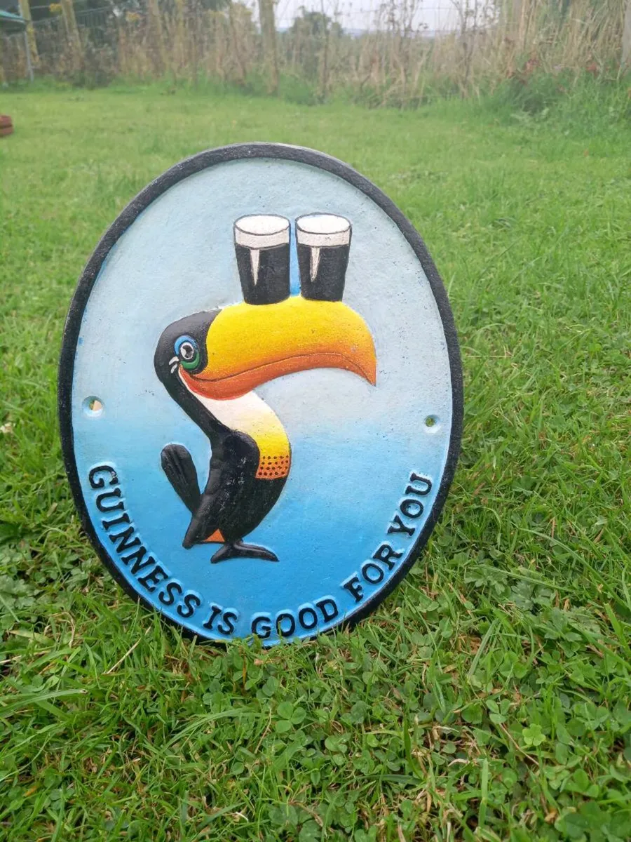 Cast Iron Guinness Sign