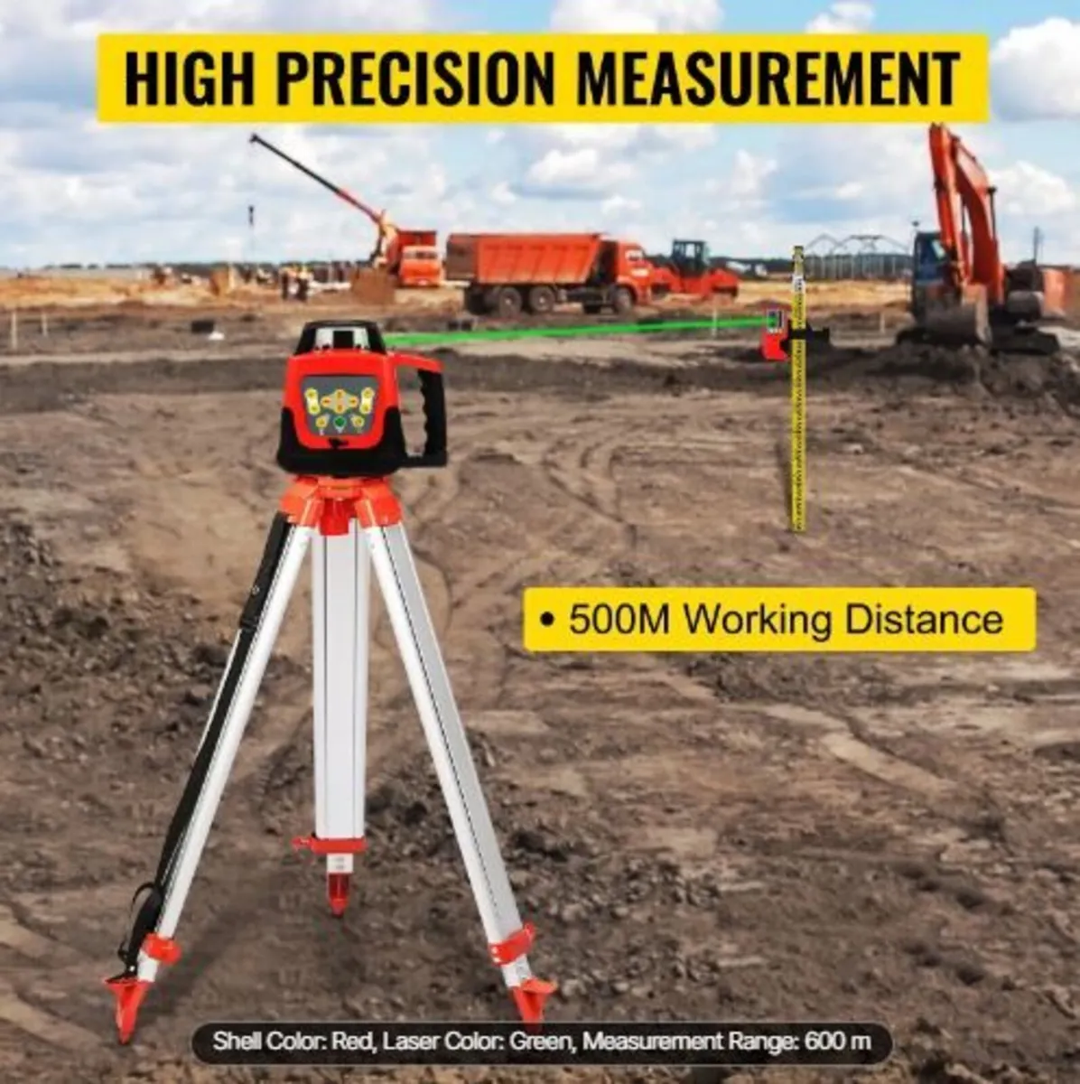 Green Rotary Laser Level Kit - Image 3