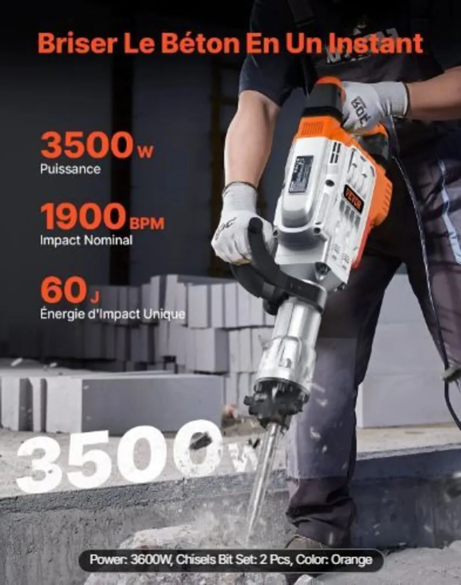 Demolition Jack Hammer, 3500W - Image 2
