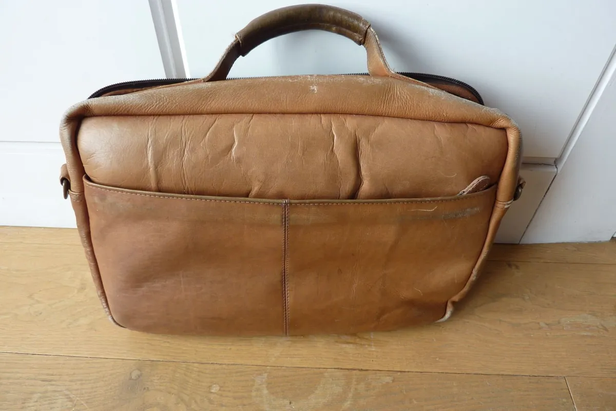 Vintage leather bag - Image 2