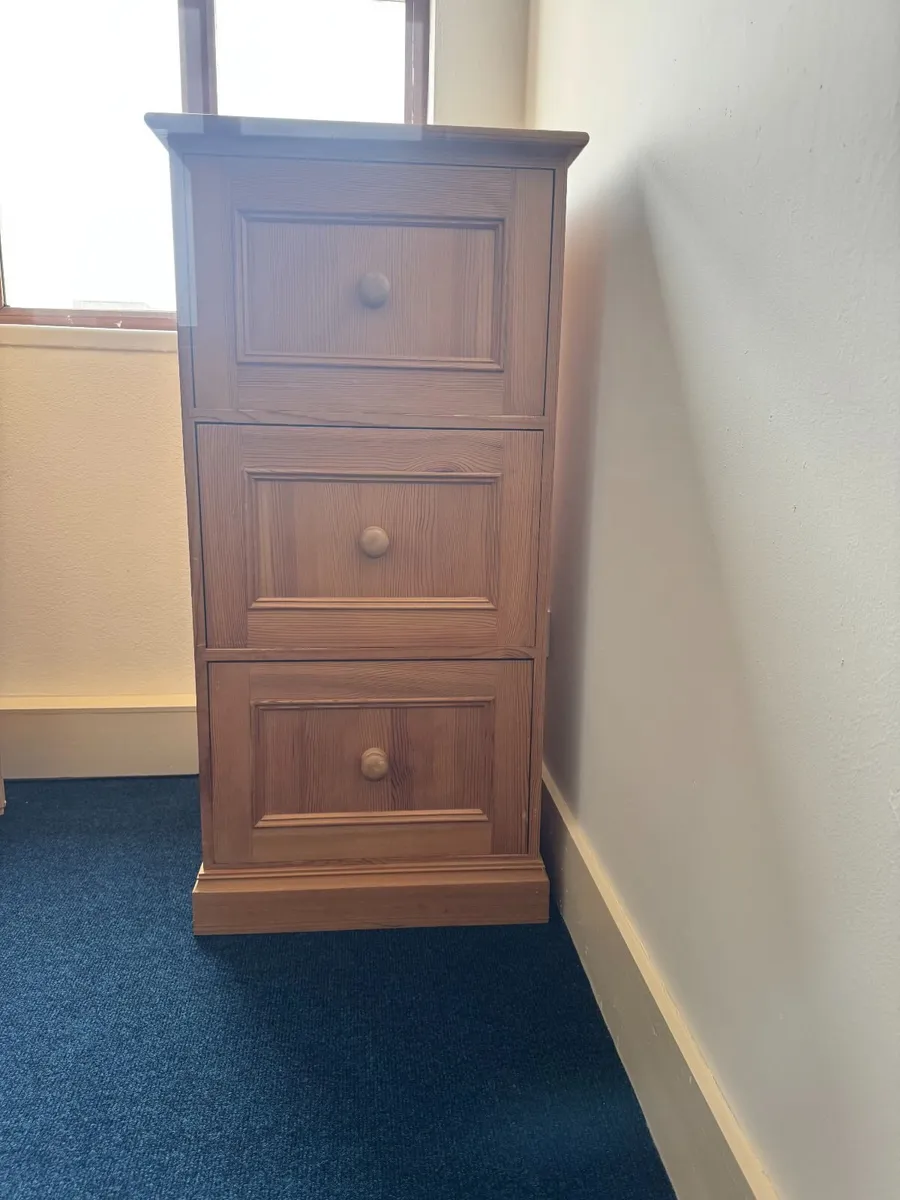Wooden filing cabinet