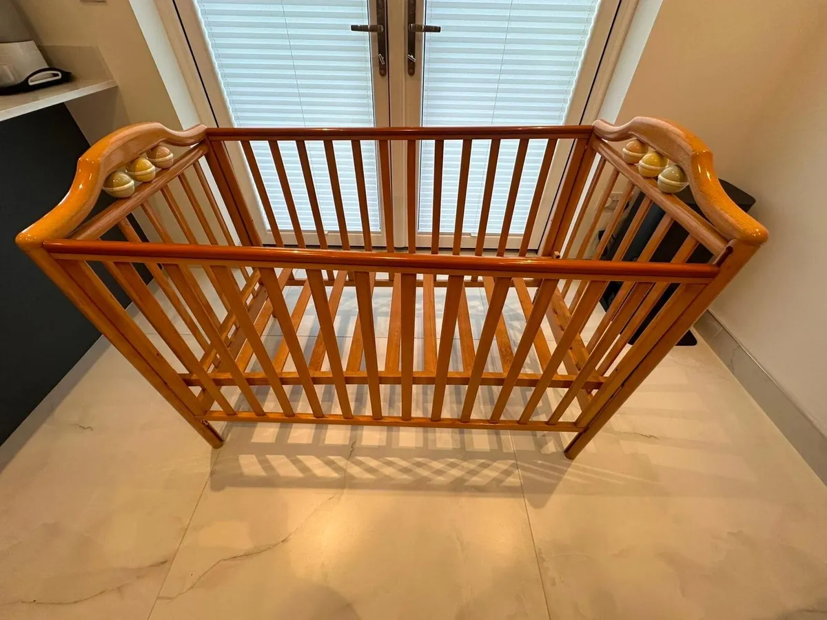 Baby Wooden Cot - Image 1