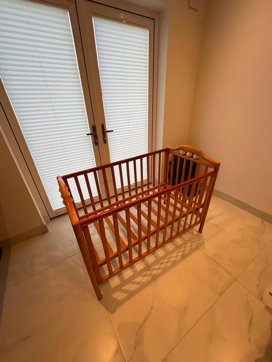 Baby Wooden Cot - Image 2