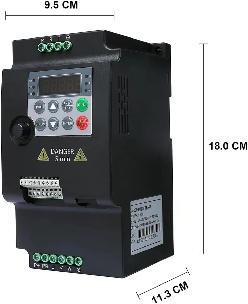 2.2kW VFD Inverter – 220V to 380V 3-Phase - Image 2