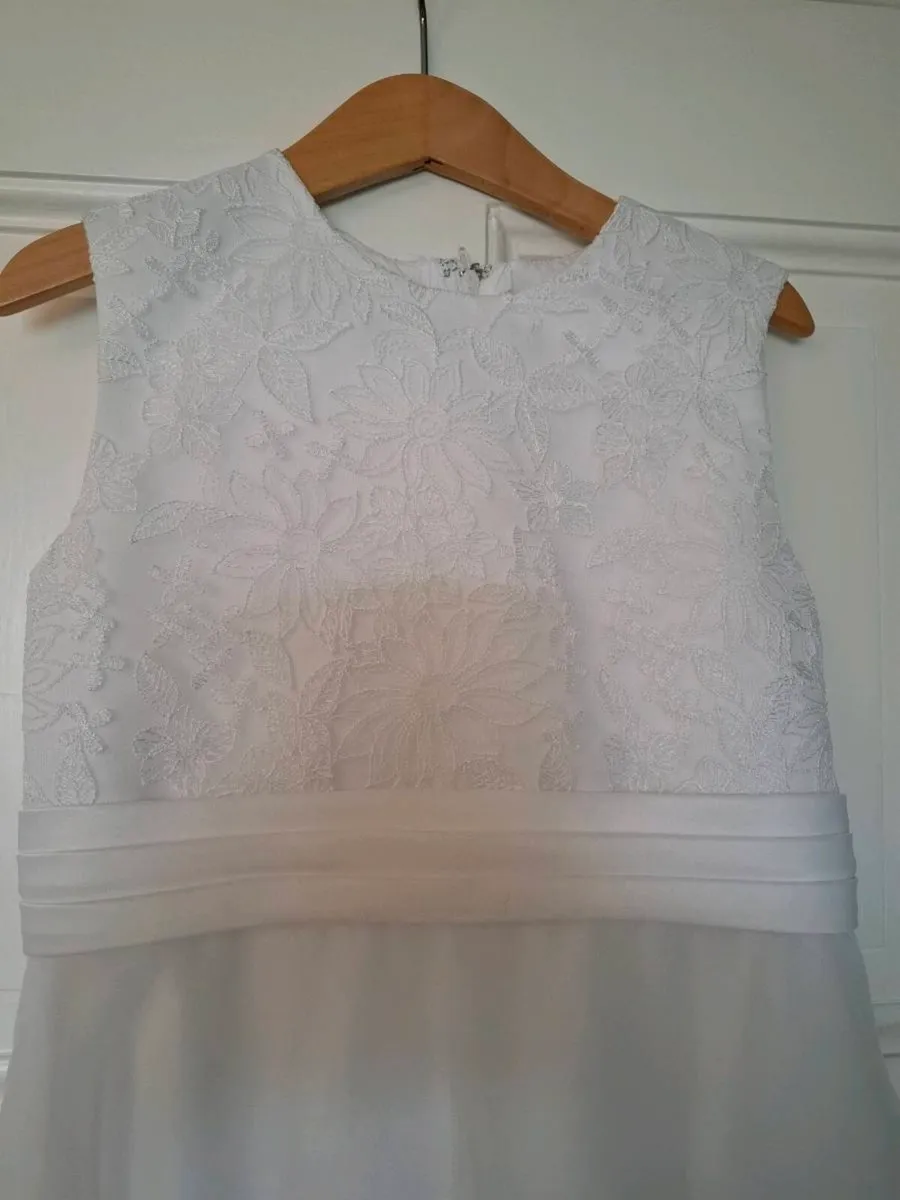 First Communion Dress, Bolero, Bag - Image 4