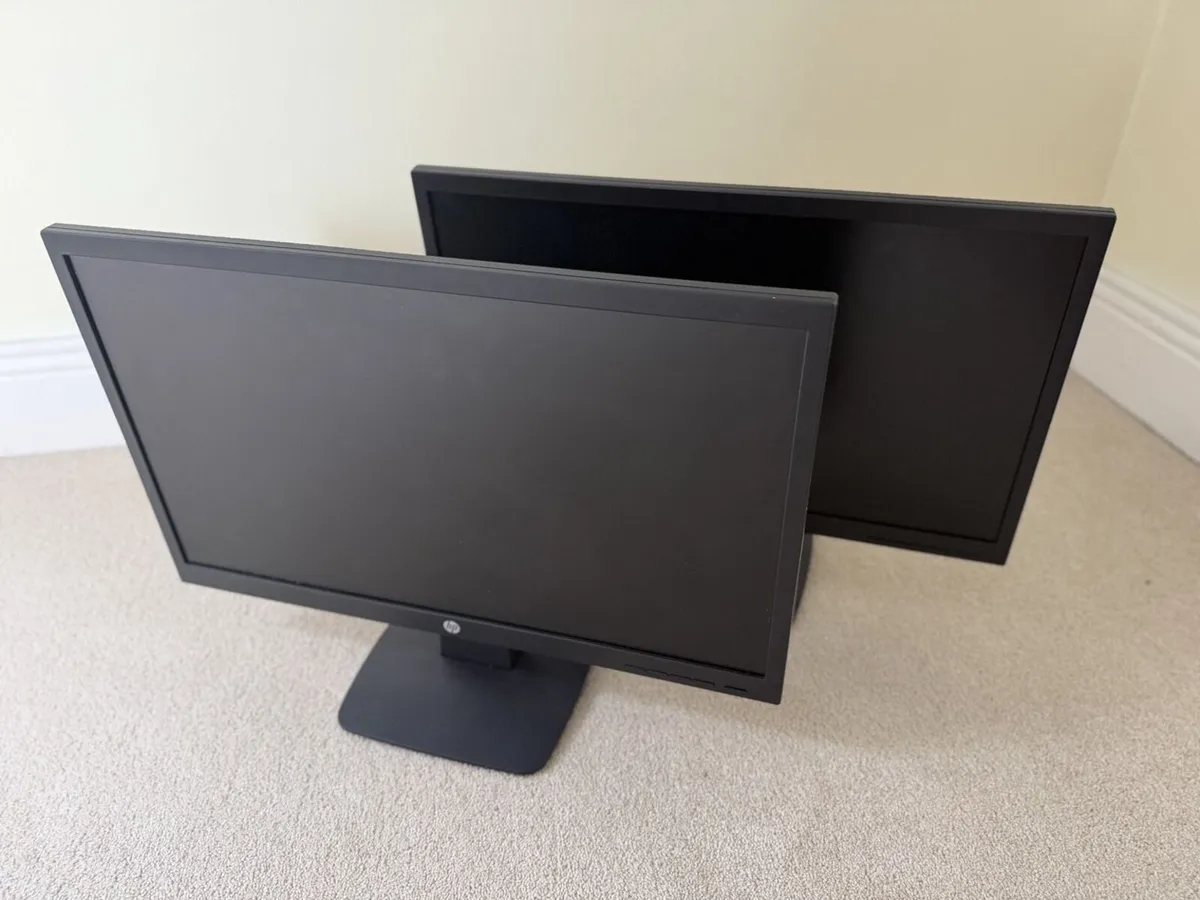 2x HP P22v G4 21.5" Full HD Monitors - Image 1