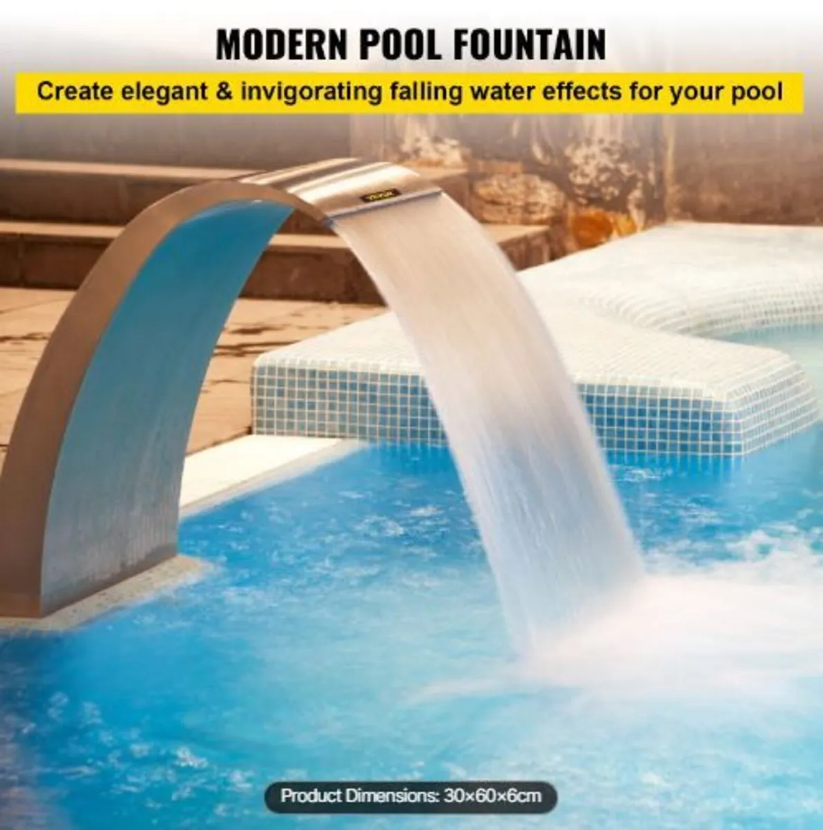 Stainless Steel Swimming Pool Fountain - Image 2