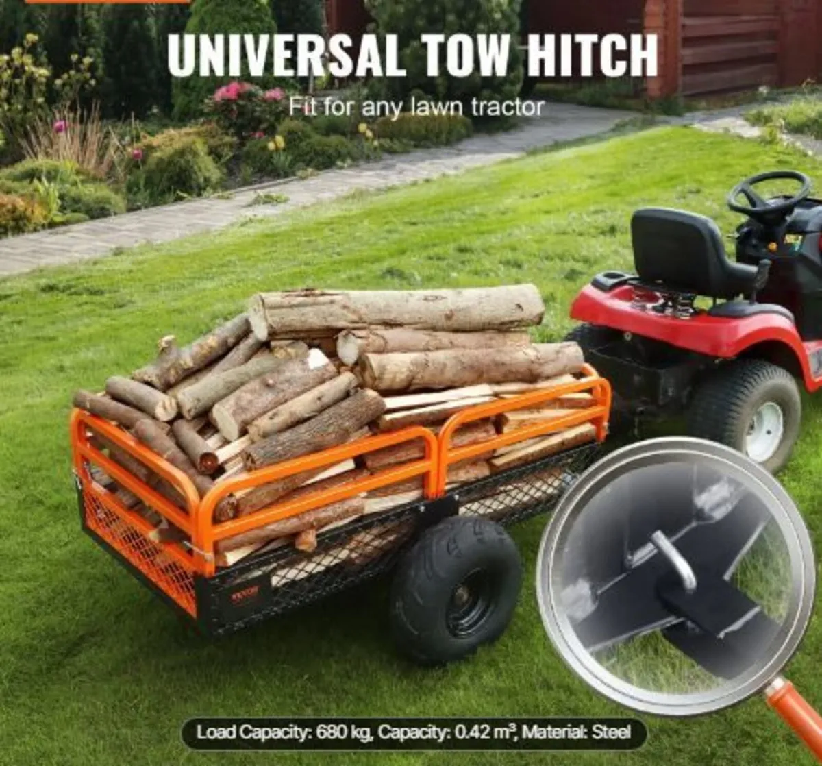 Heavy Duty Steel ATV Dump Trailer - Image 2