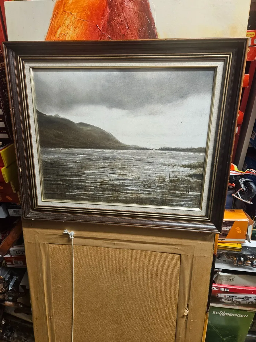 Picture Oil on Canvas Deenish Island Kerry - Image 1