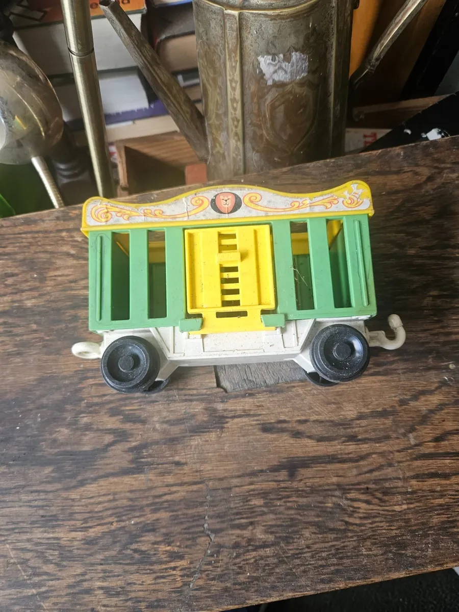 Vintage Fisher Price Train Circus Wagon - Image 1