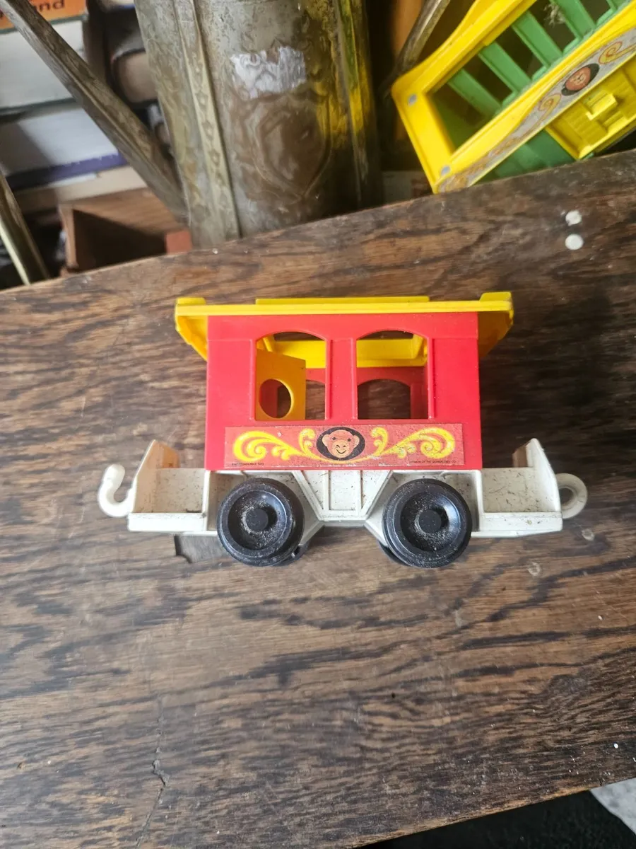 Vintage Fisher Price Circus Train Wagon - Image 1