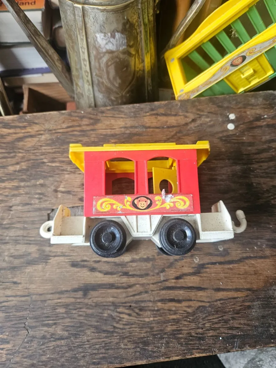 Vintage Fisher Price Circus Train Wagon - Image 2