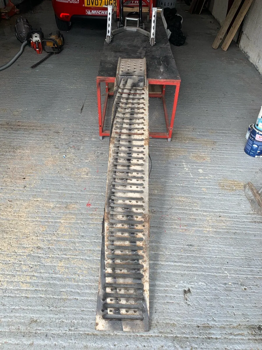Motorcycle work bench loading ramp 3 padduch stand - Image 4