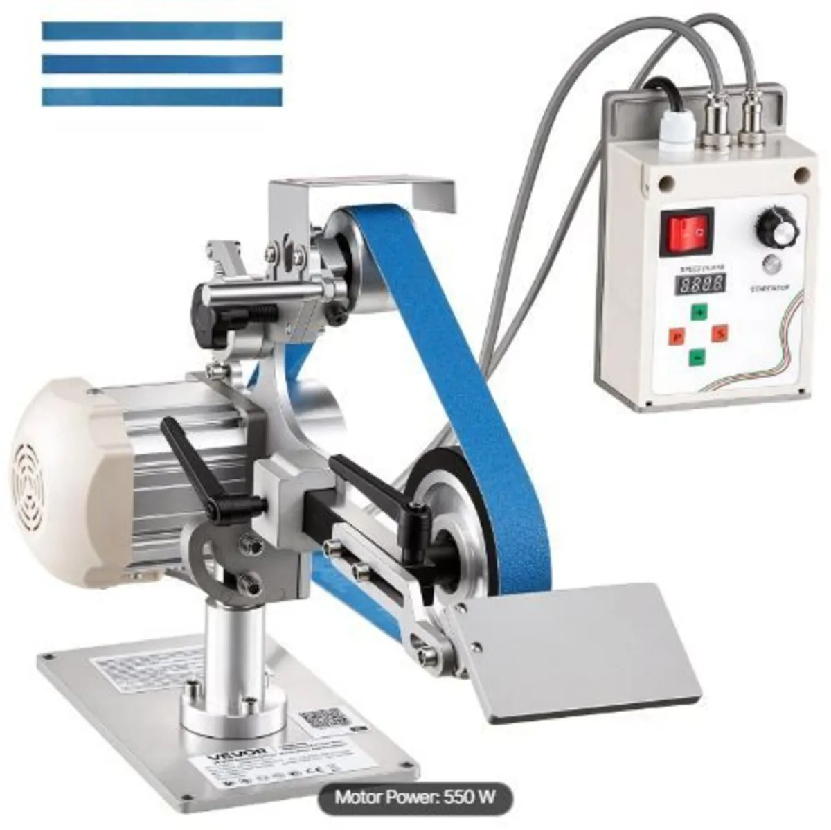 Belt Grinder Sander with VFD, 762mm x 25.4mm - Image 1
