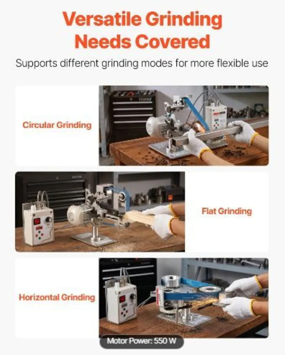 Belt Grinder Sander with VFD, 762mm x 25.4mm - Image 4